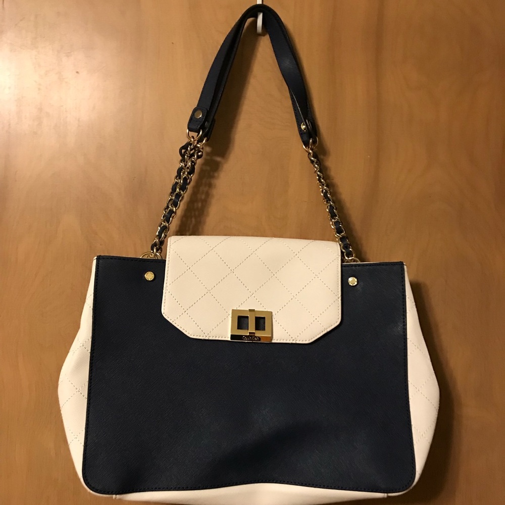 NWOT Calvin Klein Two Tone Shoulder Bag